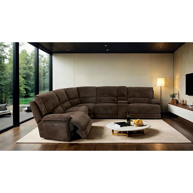  Furniture of America Damasus CM9932DB-SECT-PM Power Sectional IMAGE 2
