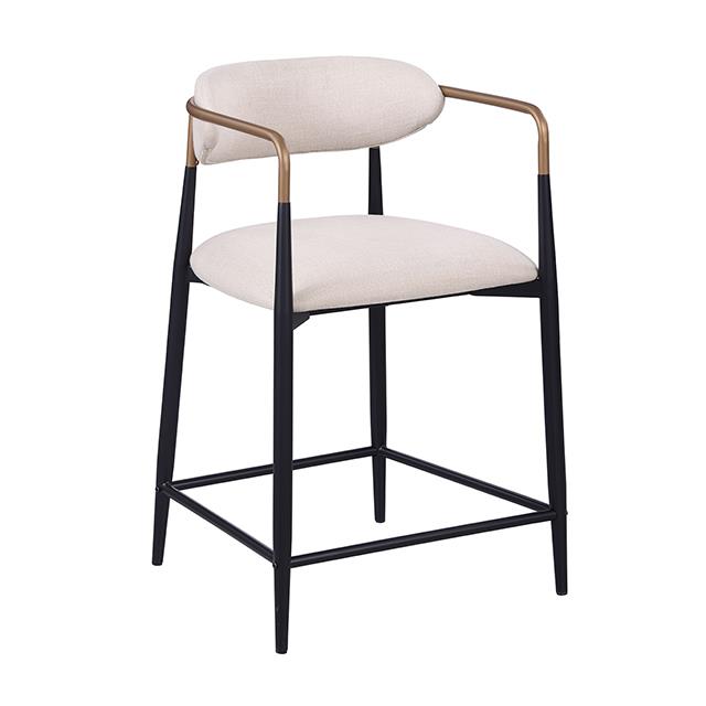  Furniture of America Streatham FM37002BK-PC-2PK Set Of 2 Counter Height Chair IMAGE 1