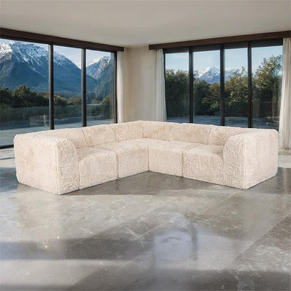  Furniture of America Nappi FM62102BG-SECT-C L-Sectional IMAGE 1