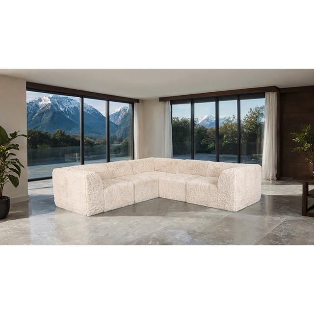  Furniture of America Nappi FM62102BG-SECT-C L-Sectional IMAGE 2