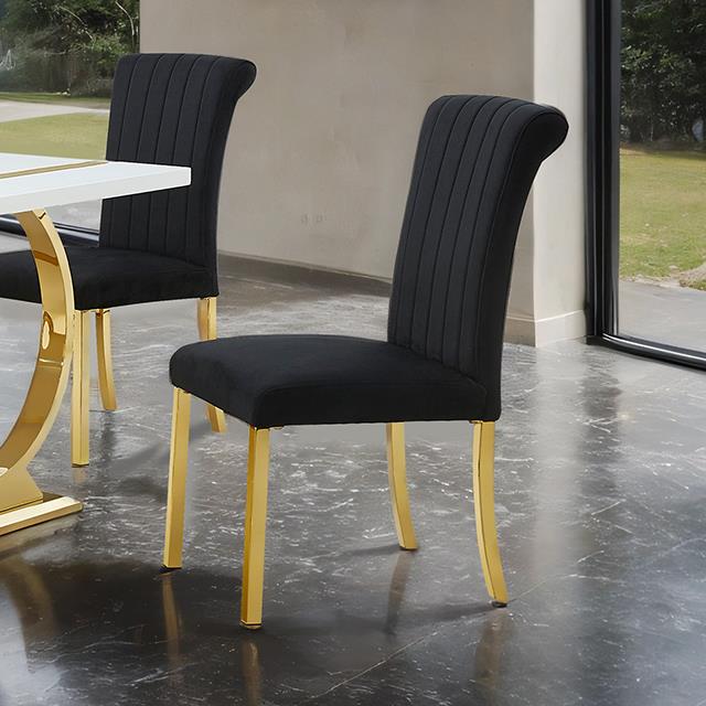  Furniture of America Holstebro FM37007GB-SC-2PK Set Of 2 Side Chair IMAGE 1
