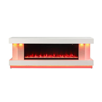  Furniture of America Peseux FM-AC8009WH-TV 71" TV Stand with Electric Fire Place IMAGE 10
