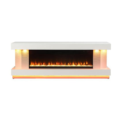  Furniture of America Peseux FM-AC8009WH-TV 71" TV Stand with Electric Fire Place IMAGE 7