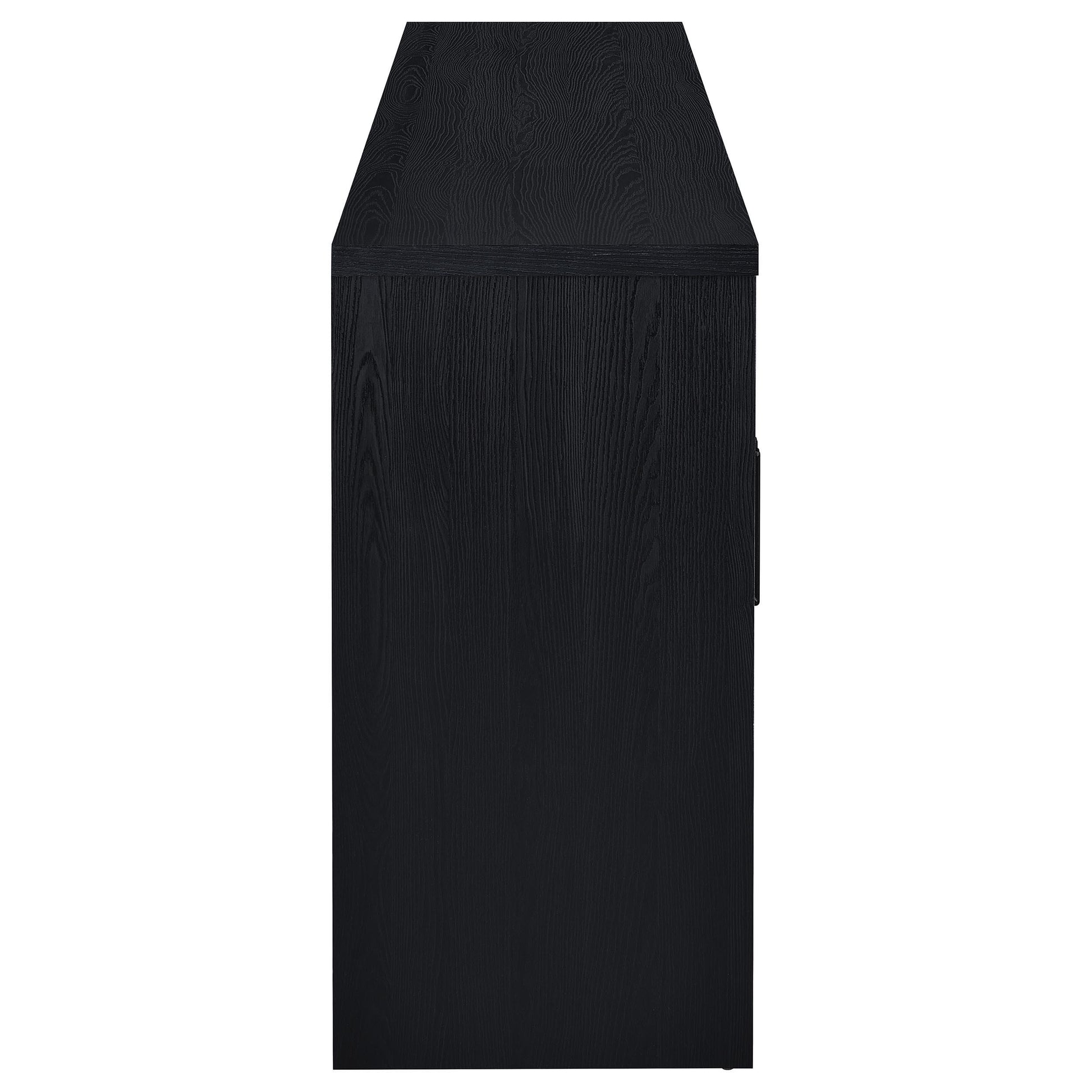  Coaster Furniture Riva 103895 4-door Dining Sideboard Buffet Storage Credenza - Black IMAGE 8