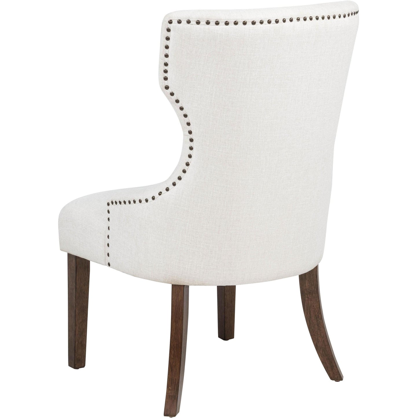  Coaster Furniture Baney 104507DOK Fabric Upholstered Dining Side Chair - Cream/Dark Oak IMAGE 6