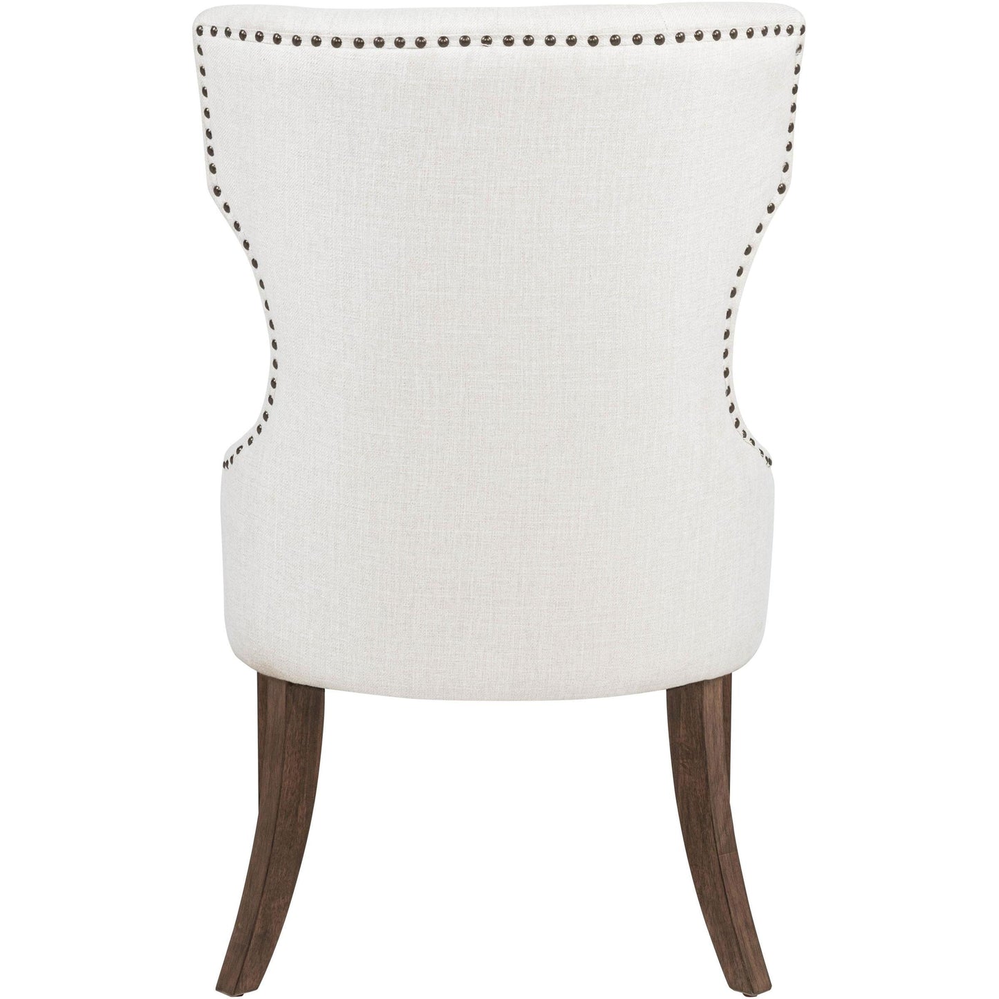  Coaster Furniture Baney 104507DOK Fabric Upholstered Dining Side Chair - Cream/Dark Oak IMAGE 7