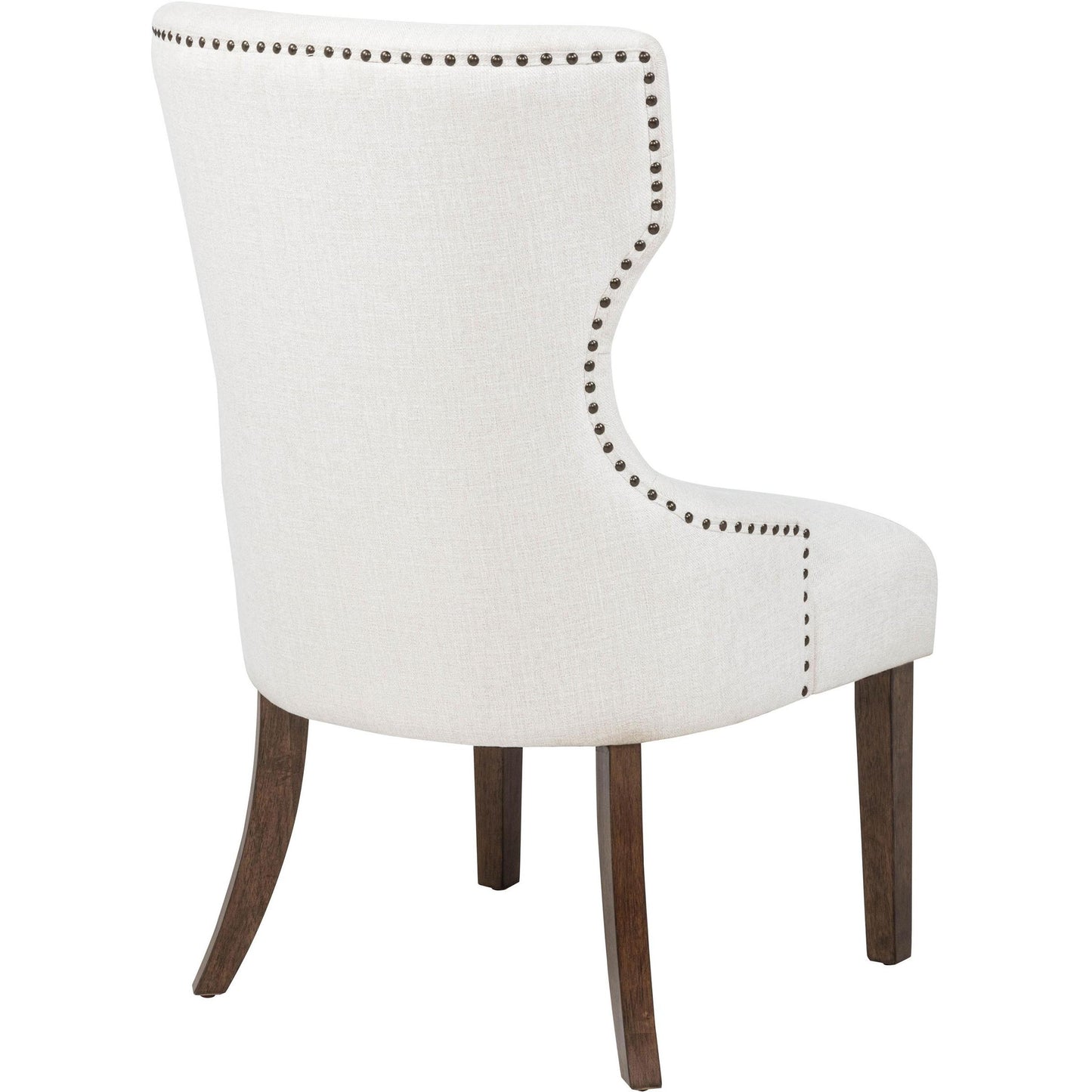  Coaster Furniture Baney 104507DOK Fabric Upholstered Dining Side Chair - Cream/Dark Oak IMAGE 8