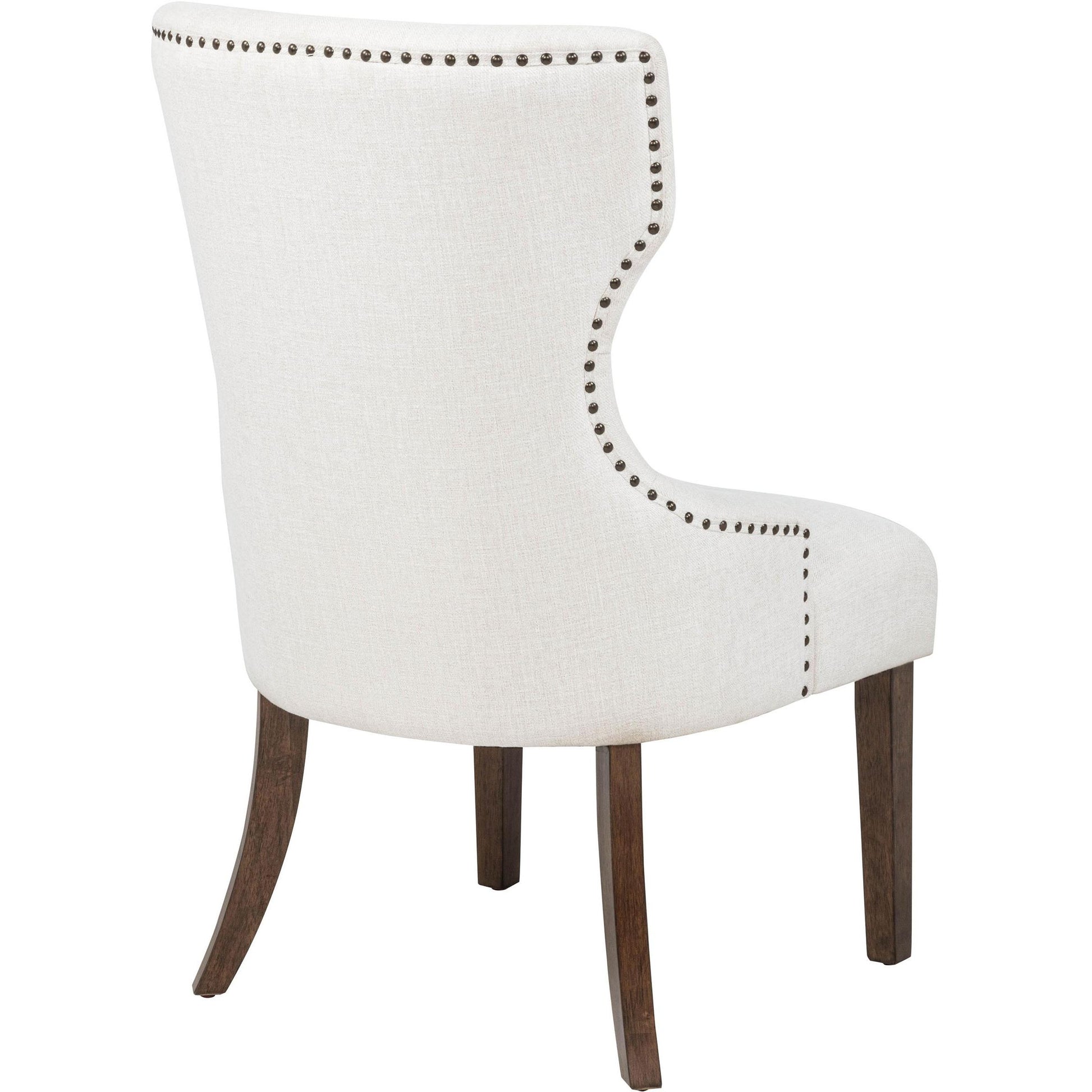 Coaster Furniture Baney 104507DOK Fabric Upholstered Dining Side Chair - Cream/Dark Oak IMAGE 8