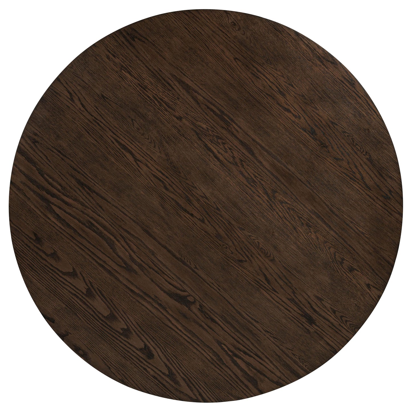  Coaster Furniture Ridgewell 104600 Round Pedestal Dining Table - Dark Oak IMAGE 4