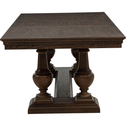  Coaster Furniture Ridgewell 104601 Rectangular Trestle Dining Table - Dark Oak IMAGE 9
