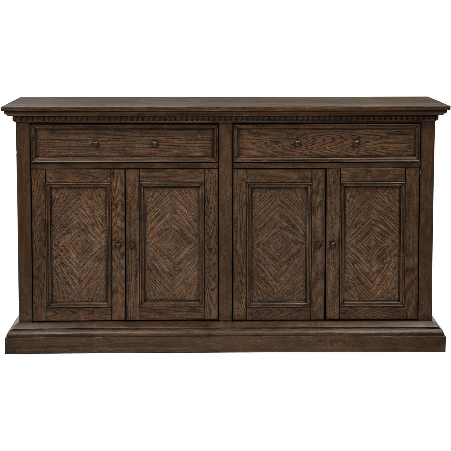  Coaster Furniture Ridgewell 104605 2-drawer 4-door Dining Server - Dark Oak IMAGE 3