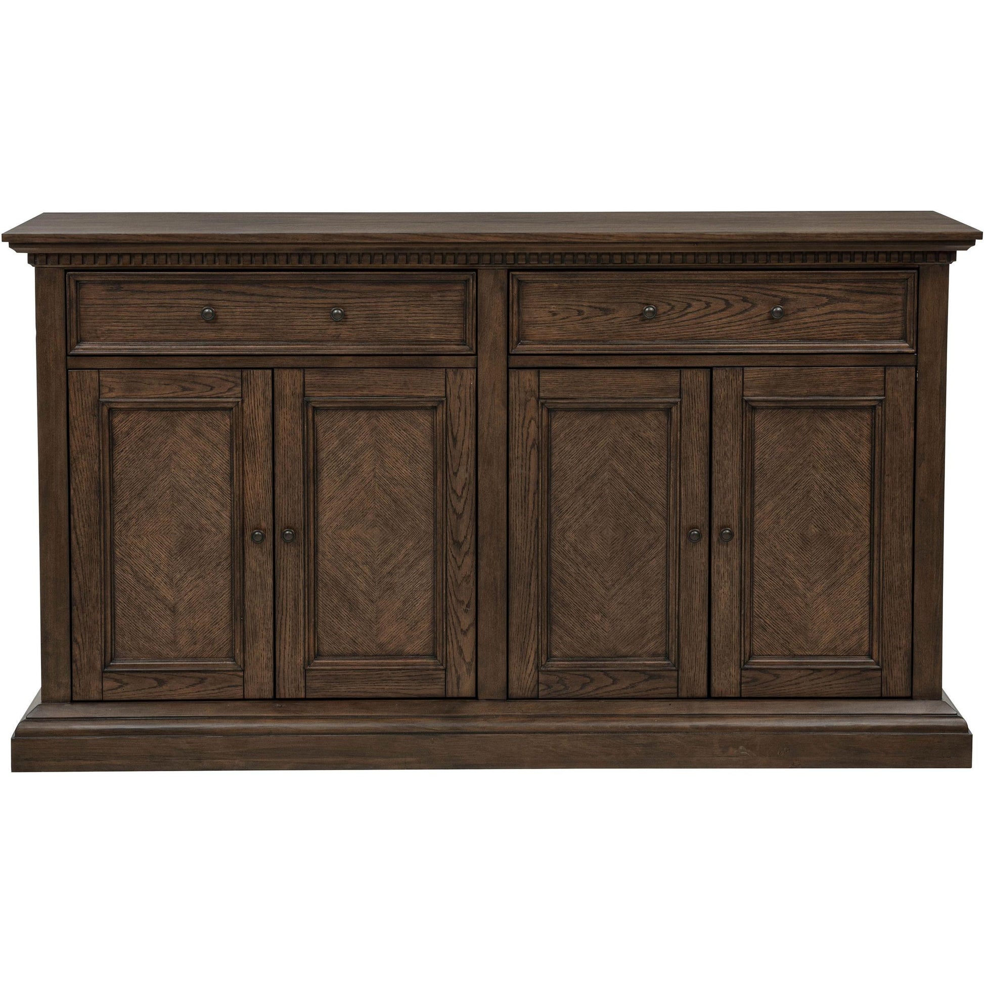  Coaster Furniture Ridgewell 104605 2-drawer 4-door Dining Server - Dark Oak IMAGE 3