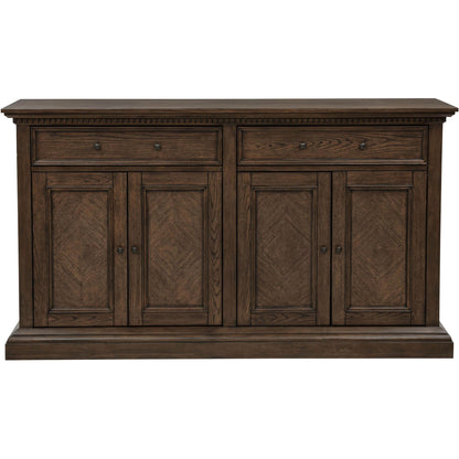  Coaster Furniture Ridgewell 104605 2-drawer 4-door Dining Server - Dark Oak IMAGE 3
