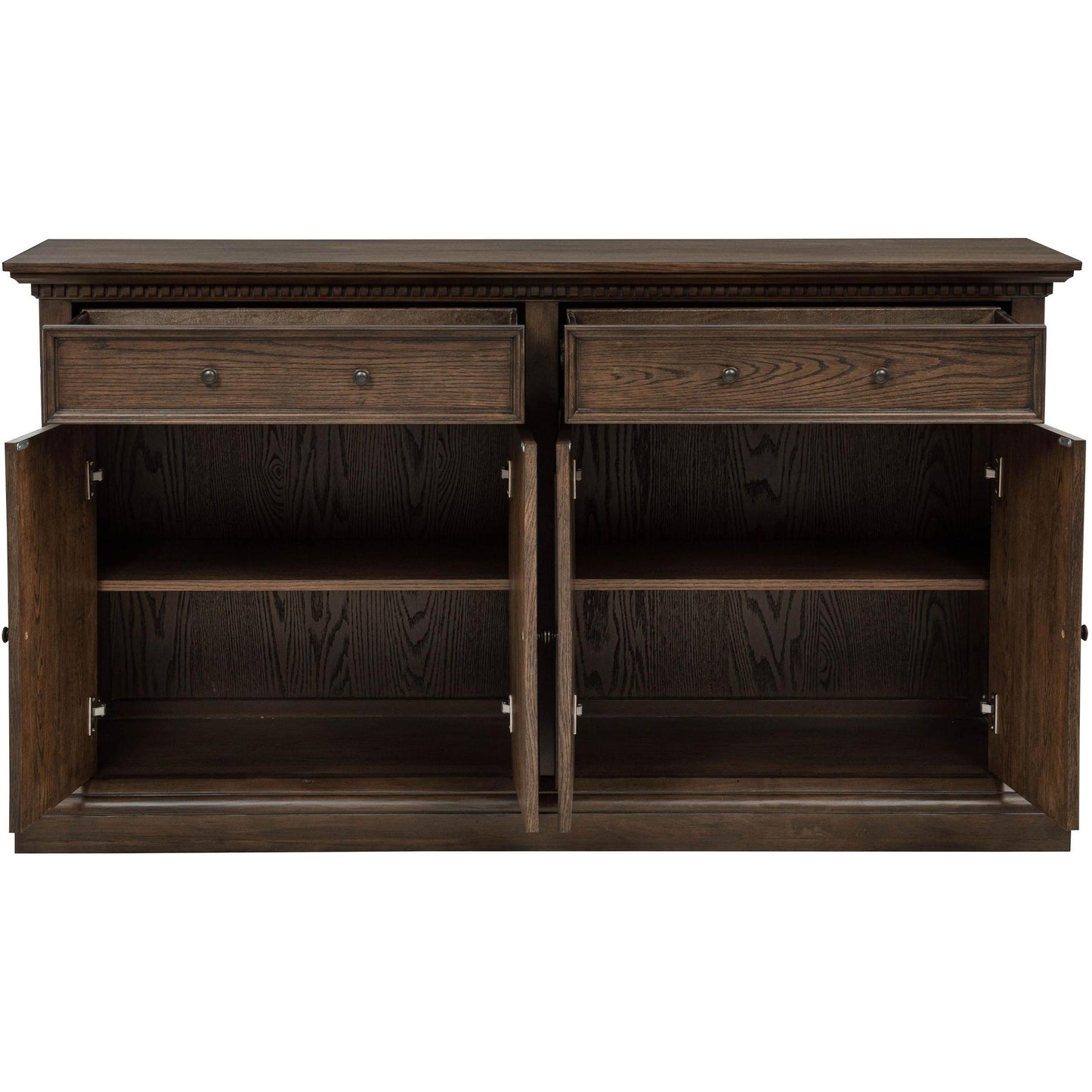  Coaster Furniture Ridgewell 104605 2-drawer 4-door Dining Server - Dark Oak IMAGE 4