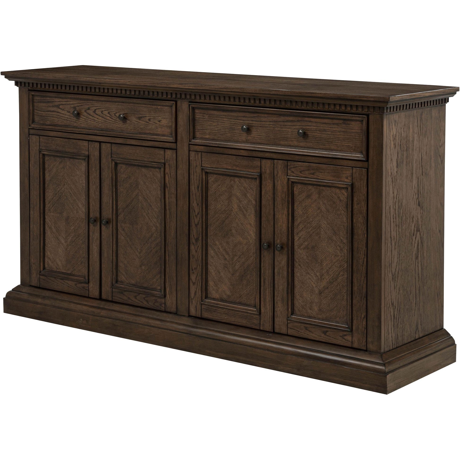  Coaster Furniture Ridgewell 104605 2-drawer 4-door Dining Server - Dark Oak IMAGE 5