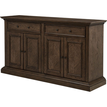  Coaster Furniture Ridgewell 104605 2-drawer 4-door Dining Server - Dark Oak IMAGE 5
