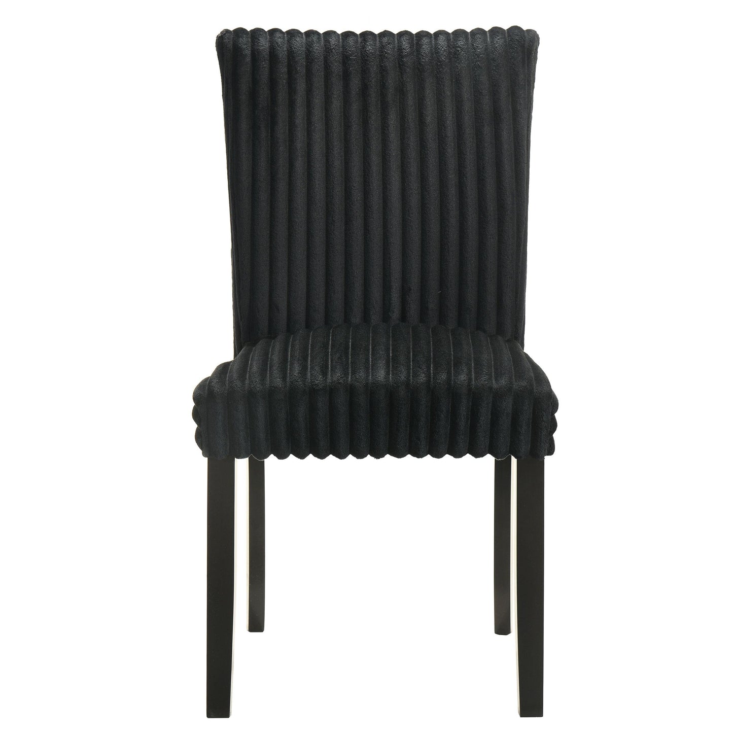 Coaster Furniture Dermott 106512BLK Set of 2 Upholstered Parson Dining Side Chair - Black IMAGE 2