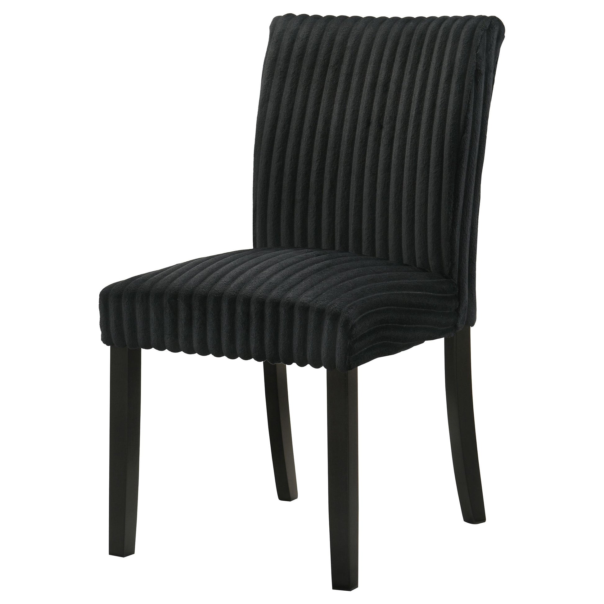  Coaster Furniture Dermott 106512BLK Set of 2 Upholstered Parson Dining Side Chair - Black IMAGE 6