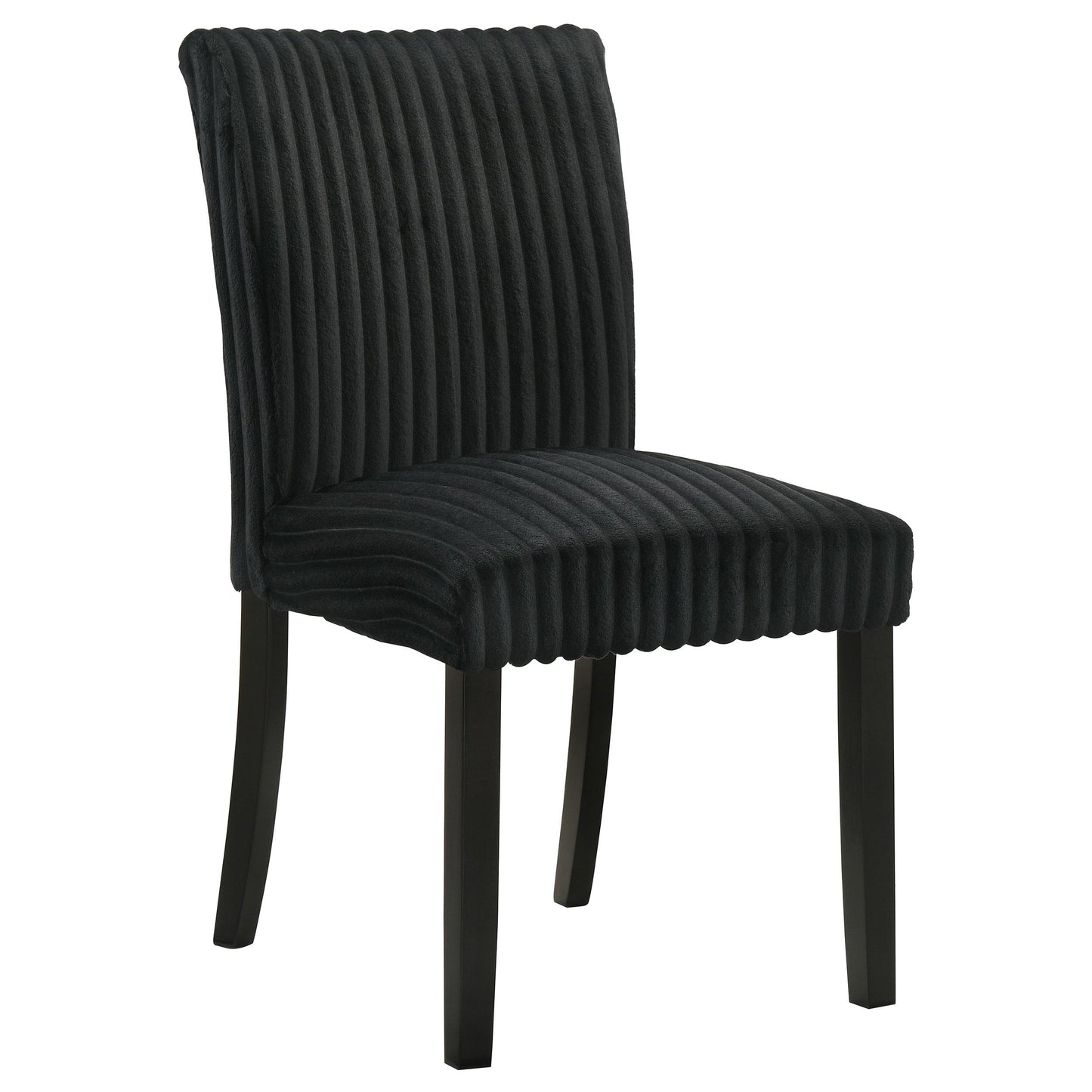  Coaster Furniture Dermott 106512BLK Set of 2 Upholstered Parson Dining Side Chair - Black IMAGE 7