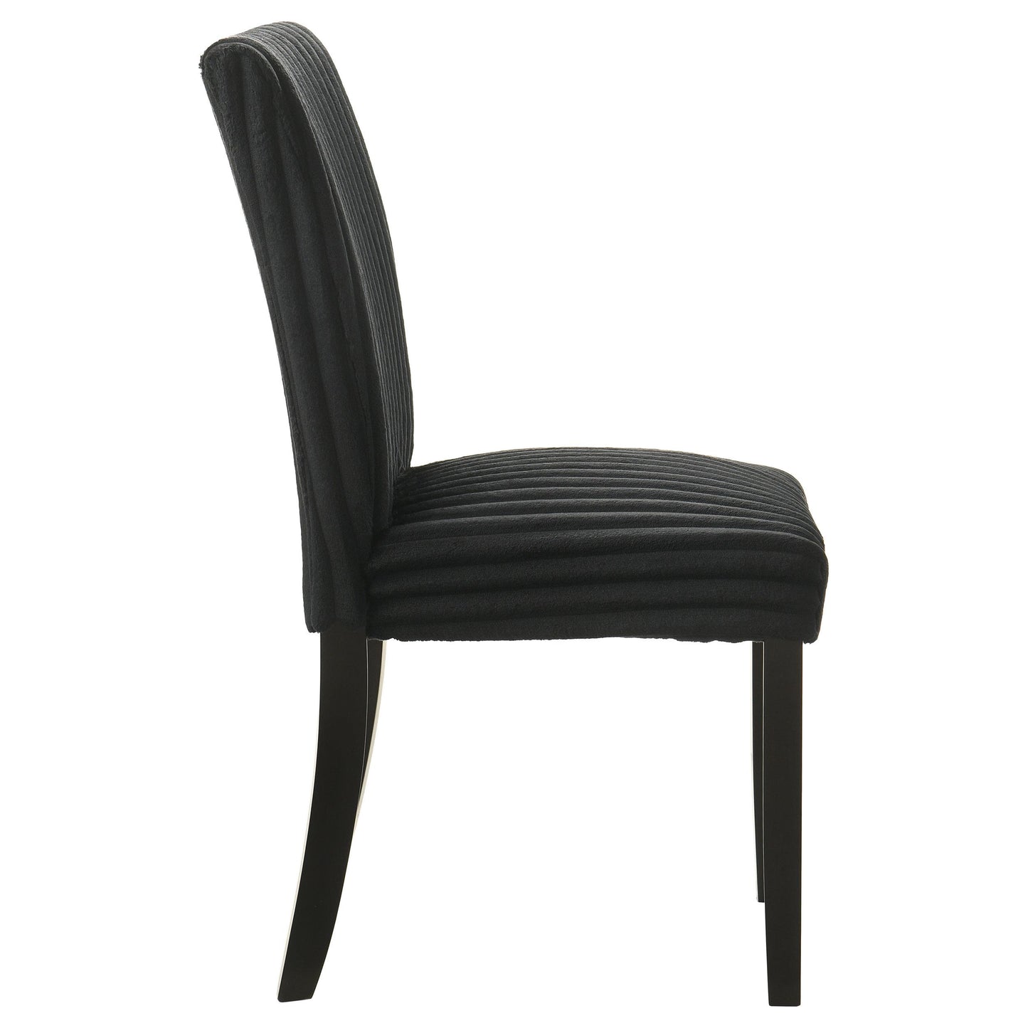  Coaster Furniture Dermott 106512BLK Set of 2 Upholstered Parson Dining Side Chair - Black IMAGE 8