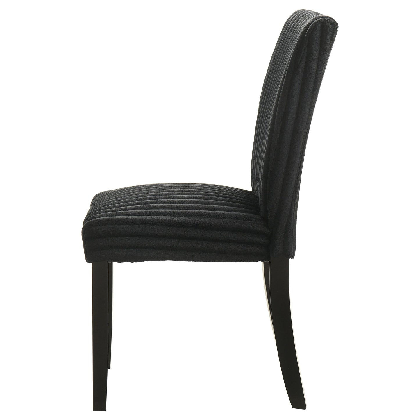  Coaster Furniture Dermott 106512BLK Set of 2 Upholstered Parson Dining Side Chair - Black IMAGE 9