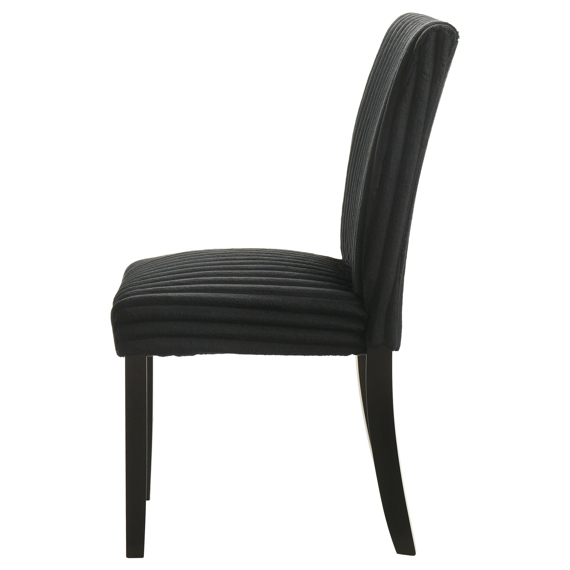  Coaster Furniture Dermott 106512BLK Set of 2 Upholstered Parson Dining Side Chair - Black IMAGE 9