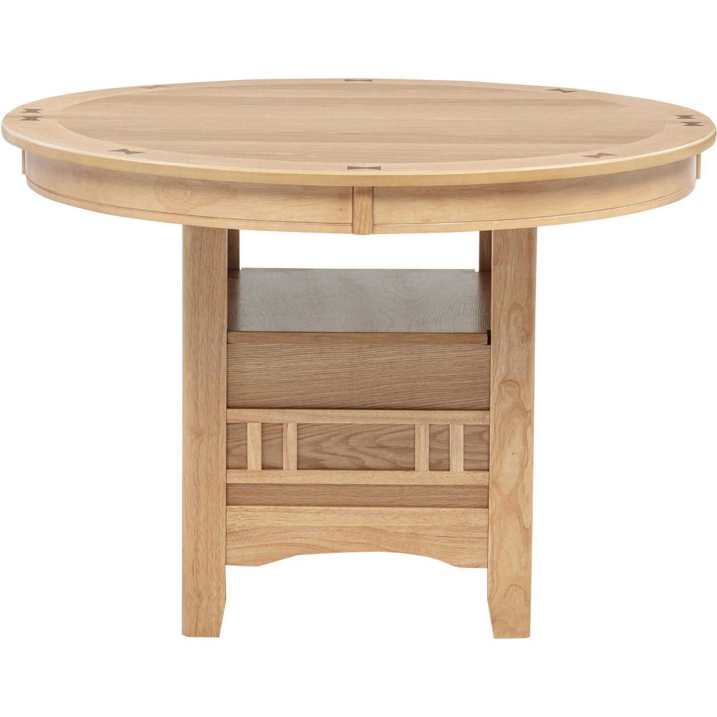  Coaster Furniture Lavon 106620 Oval 60-inch Wood Extension Leaf Dining Table - Light Oak IMAGE 8