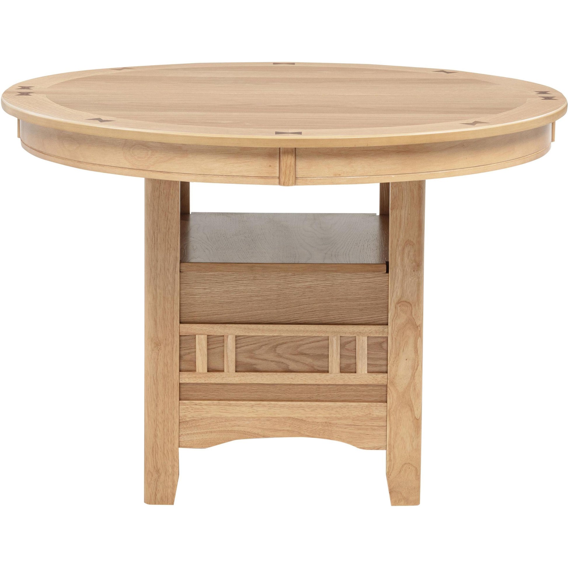  Coaster Furniture Lavon 106620 Oval 60-inch Wood Extension Leaf Dining Table - Light Oak IMAGE 8