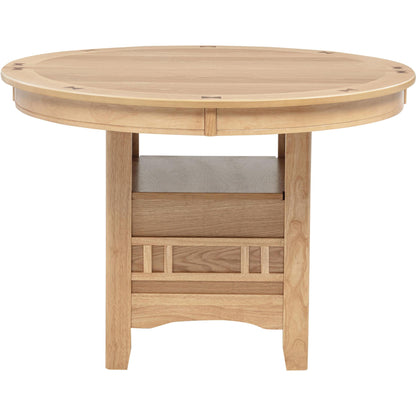  Coaster Furniture Lavon 106620 Oval 60-inch Wood Extension Leaf Dining Table - Light Oak IMAGE 8