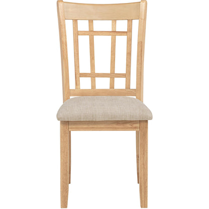  Coaster Furniture Lavon 106622 Set of 2 Wood Dining Side Chair - Linen/Light Oak IMAGE 4