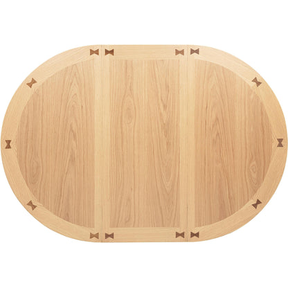  Coaster Furniture Lavon 106628 Oval 60-inch Counter Height Extension Dining Table - Light Oak IMAGE 11