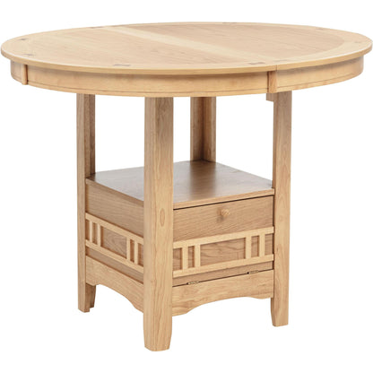  Coaster Furniture Lavon 106628 Oval 60-inch Counter Height Extension Dining Table - Light Oak IMAGE 4