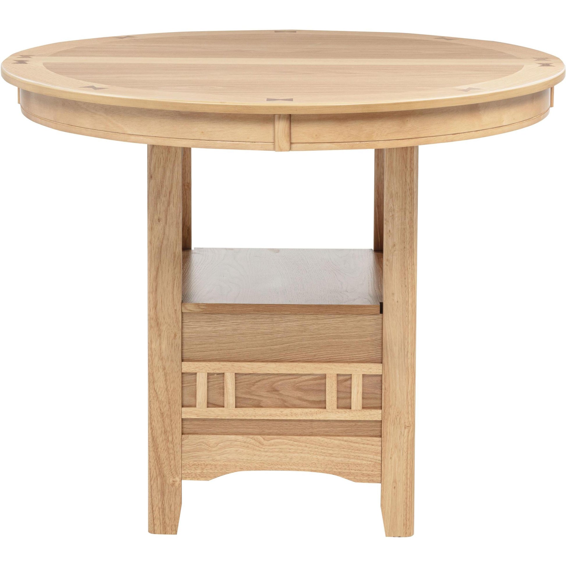  Coaster Furniture Lavon 106628 Oval 60-inch Counter Height Extension Dining Table - Light Oak IMAGE 8