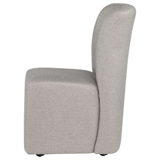  Coaster Furniture Jaelynn 107052BEI Set of 2 Upholstered Parsons Dining Side Chair - Beige IMAGE 1