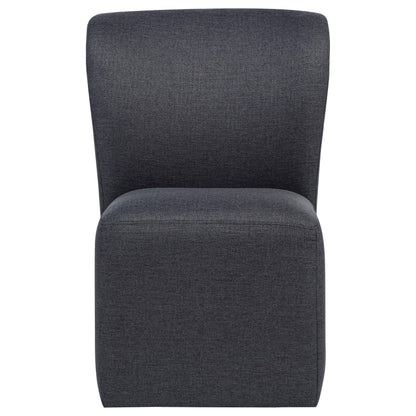  Coaster Furniture Jaelynn 107052CHAR Set of 2 Upholstered Parsons Dining Side Chair - Charcoal IMAGE 11
