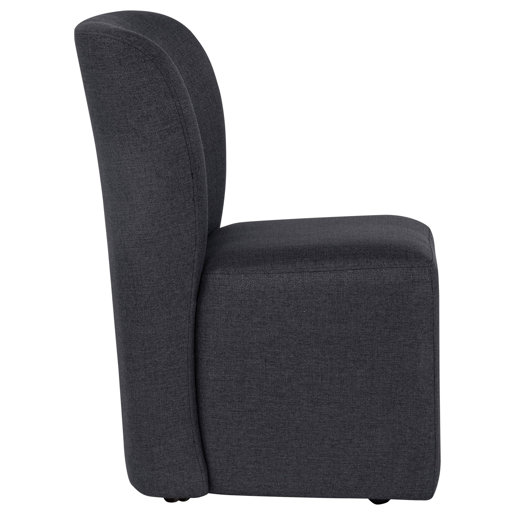  Coaster Furniture Jaelynn 107052CHAR Set of 2 Upholstered Parsons Dining Side Chair - Charcoal IMAGE 2