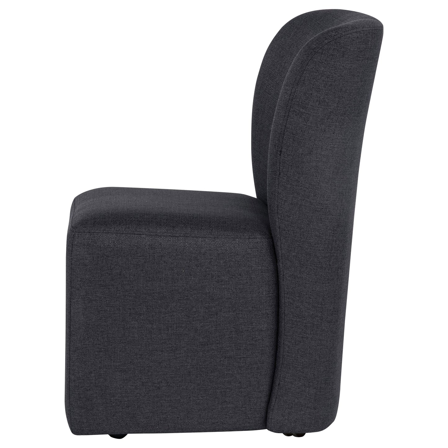  Coaster Furniture Jaelynn 107052CHAR Set of 2 Upholstered Parsons Dining Side Chair - Charcoal IMAGE 3