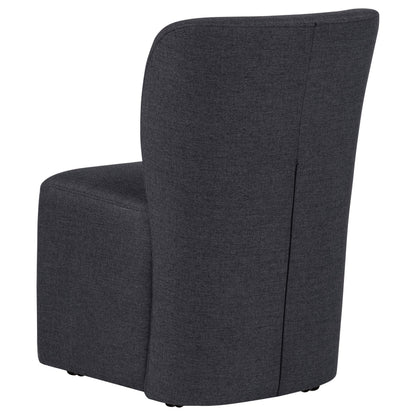  Coaster Furniture Jaelynn 107052CHAR Set of 2 Upholstered Parsons Dining Side Chair - Charcoal IMAGE 8