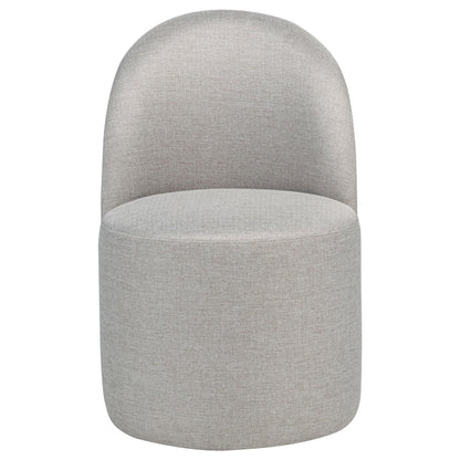  Coaster Furniture Aubrey 107062BEI Set of 2 Upholstered Barrel Dining Side Chair - Beige IMAGE 2