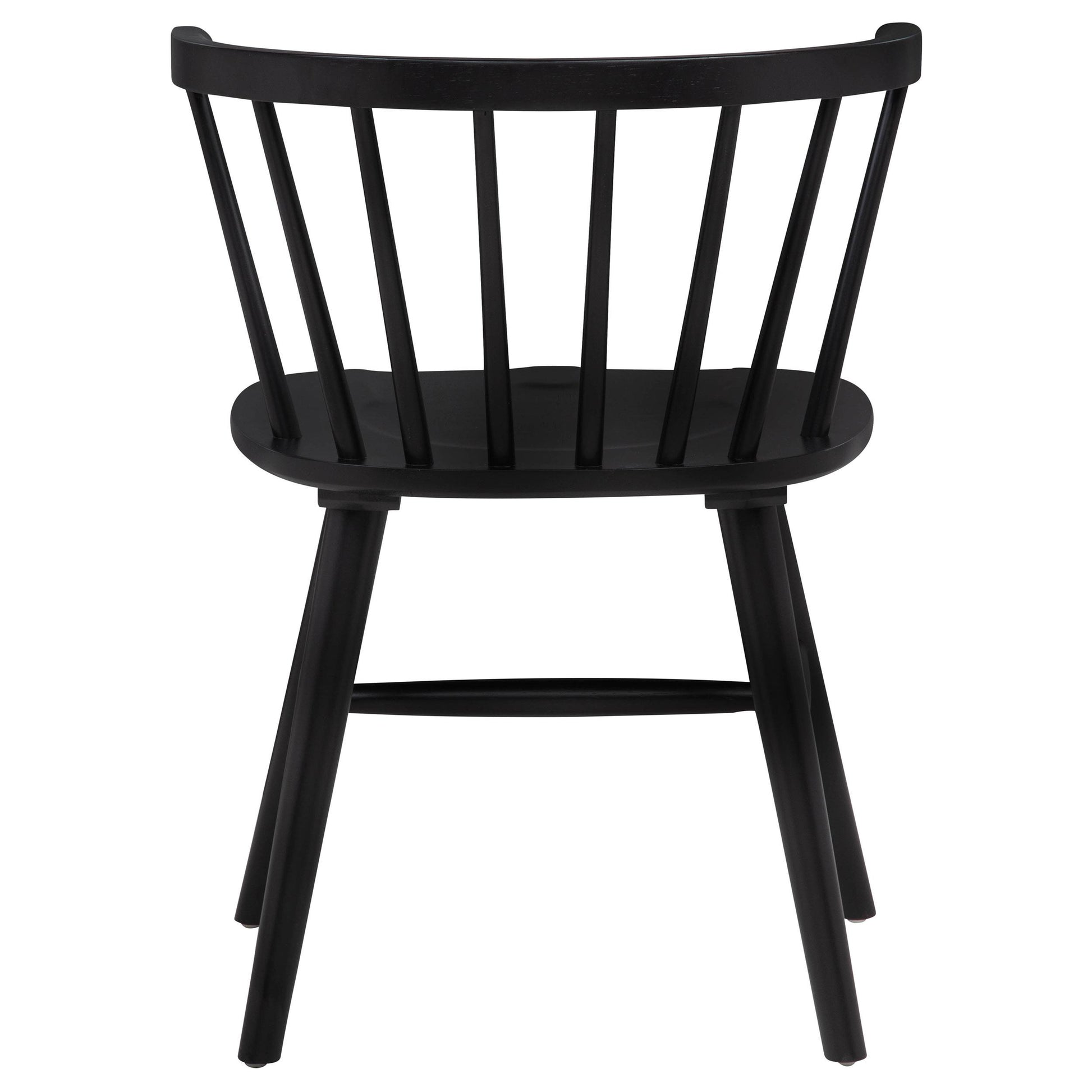 Coaster Furniture Jeffries 107202BLK Set of 2 Windsor Wood Dining Side Chair - Black IMAGE 10