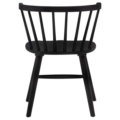  Coaster Furniture Jeffries 107202BLK Set of 2 Windsor Wood Dining Side Chair - Black IMAGE 10