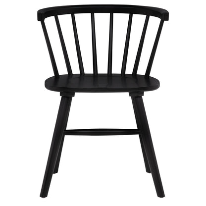  Coaster Furniture Jeffries 107202BLK Set of 2 Windsor Wood Dining Side Chair - Black IMAGE 11