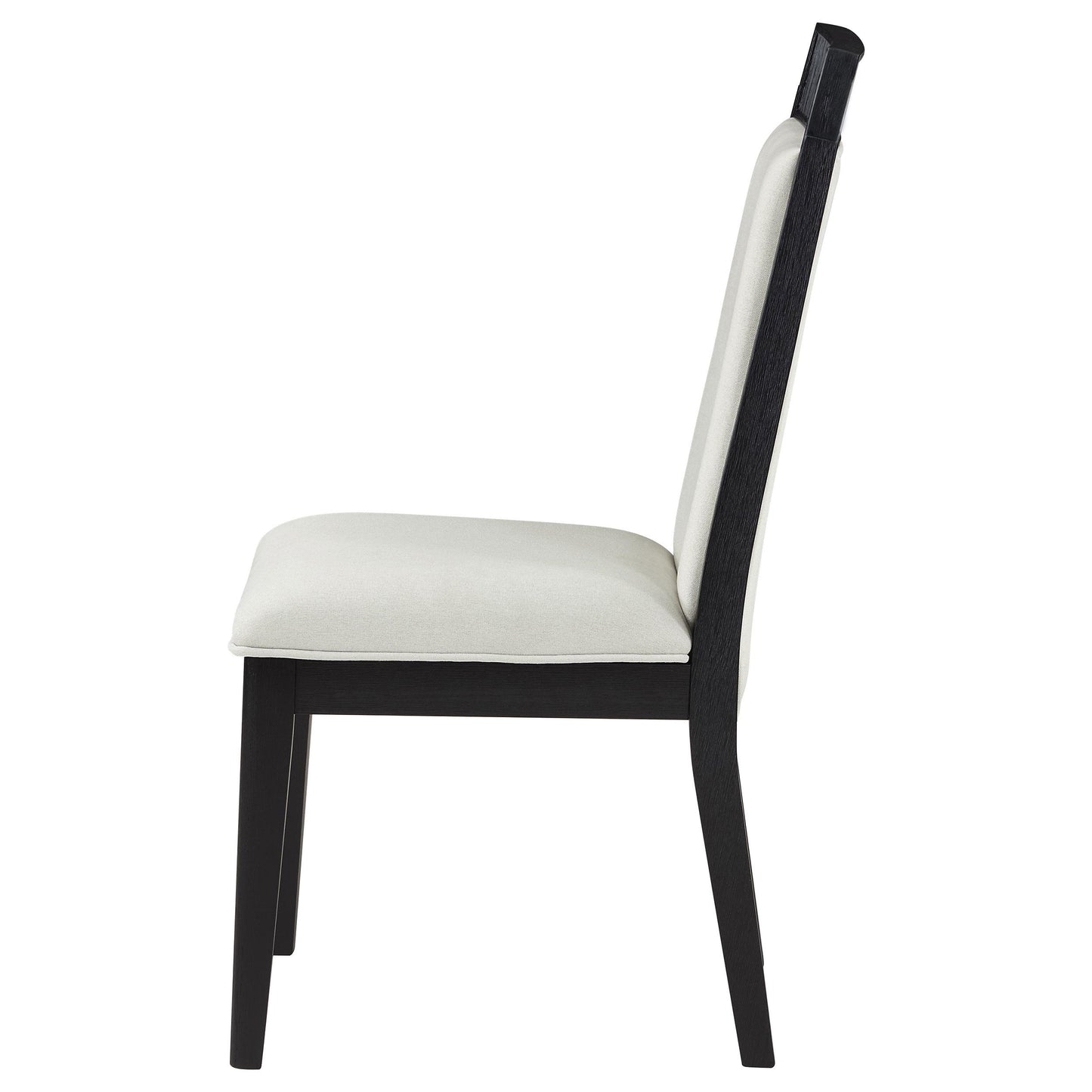  Coaster Furniture Brookmead 108233 Set of 2 Dining Side Chair - Ivory/Black IMAGE 4