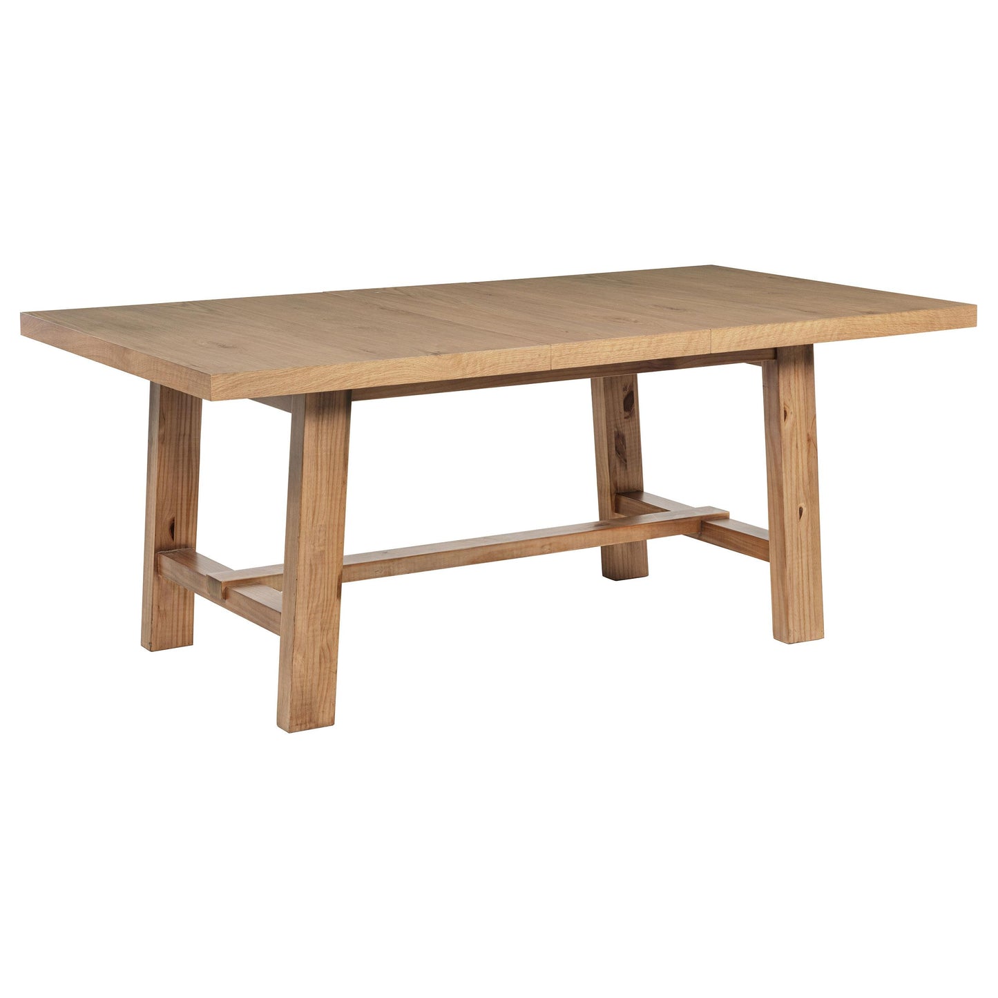  Coaster Furniture Middleton 108540 76-inch Extension Leaf Dining Table - Natural Brown IMAGE 1