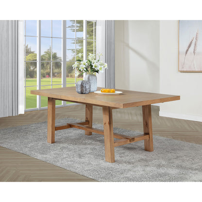  Coaster Furniture Middleton 108540 76-inch Extension Leaf Dining Table - Natural Brown IMAGE 2