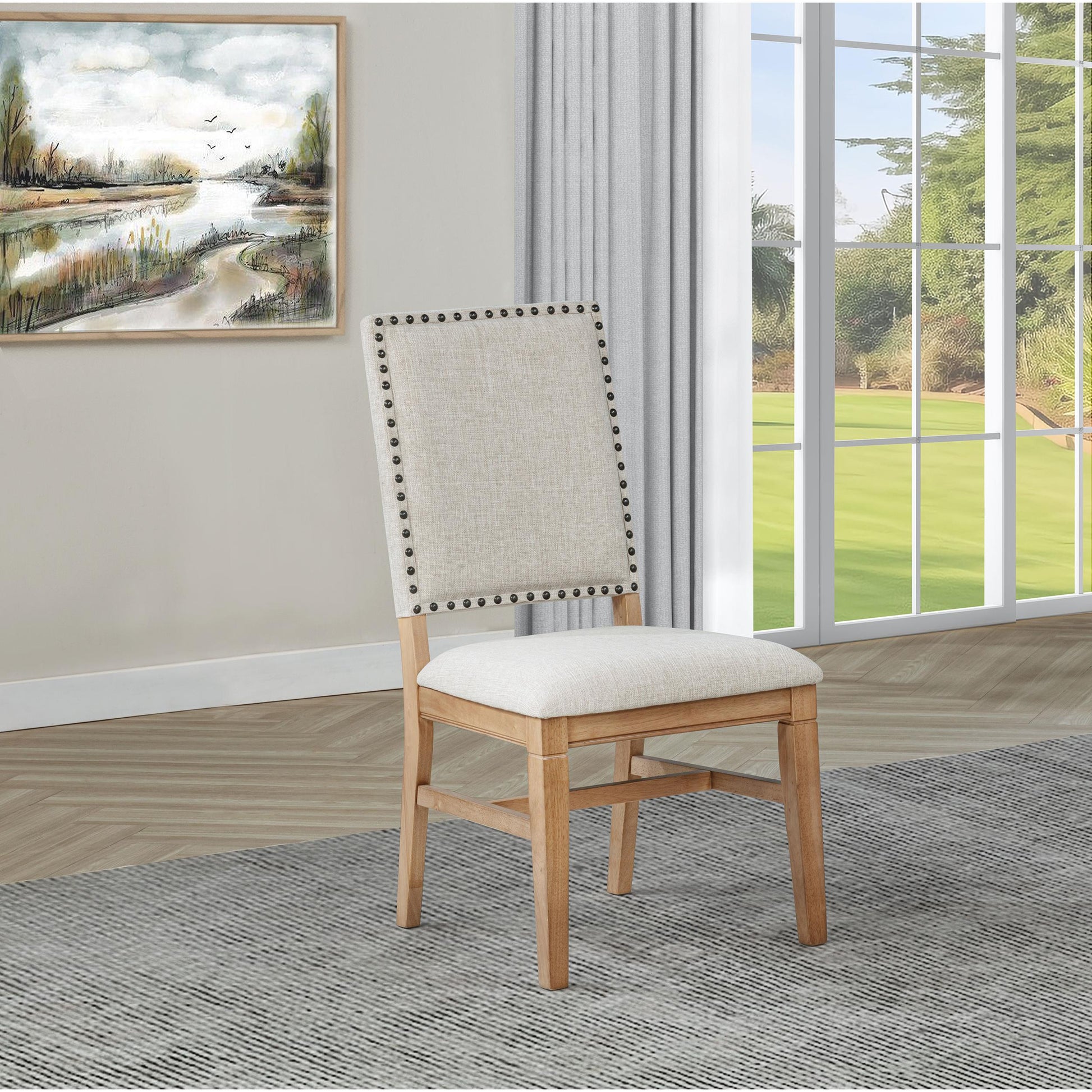  Coaster Furniture Middleton 108542 Set of 2 Upholstered Dining Side Chair - Beige IMAGE 6