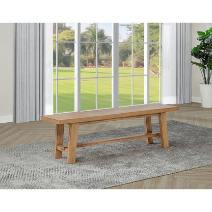  Coaster Furniture Middleton 108543 60-inch Wood Backless Dining Bench - Natural Brown IMAGE 4