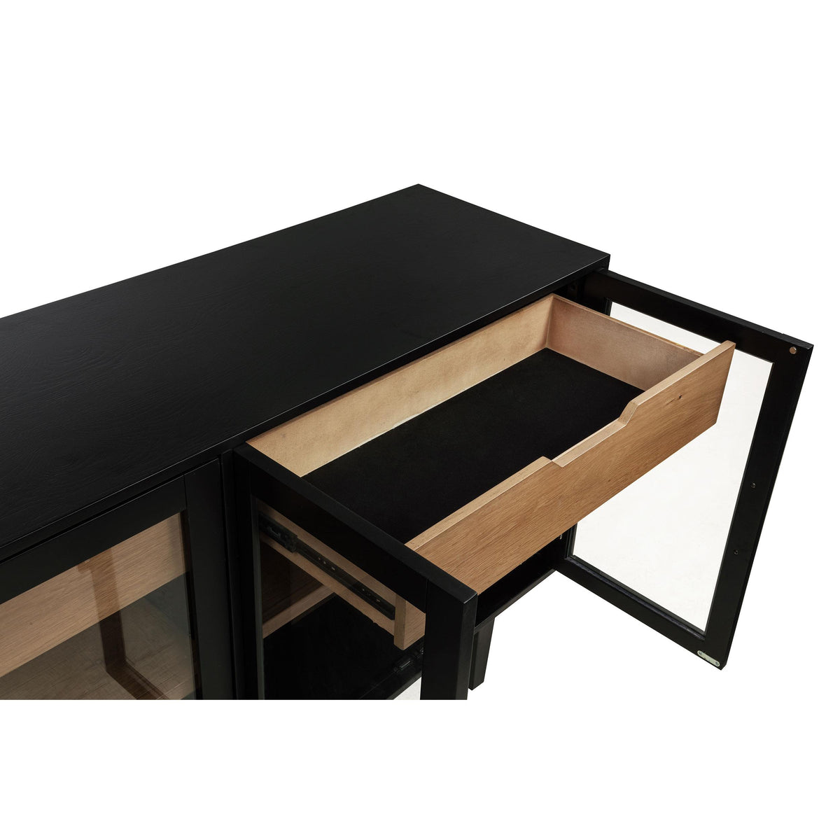  Coaster Furniture Middleton 108545BLK 4-door Sideboard Server with Dual Drawers - Black IMAGE 13