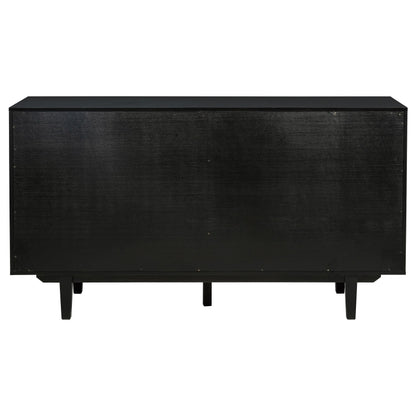  Coaster Furniture Middleton 108545BLK 4-door Sideboard Server with Dual Drawers - Black IMAGE 4