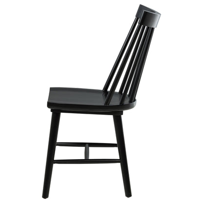  Coaster Furniture Middleton 108546BLK Set of 2 Solid Wood Dining Side Chair - Black IMAGE 10
